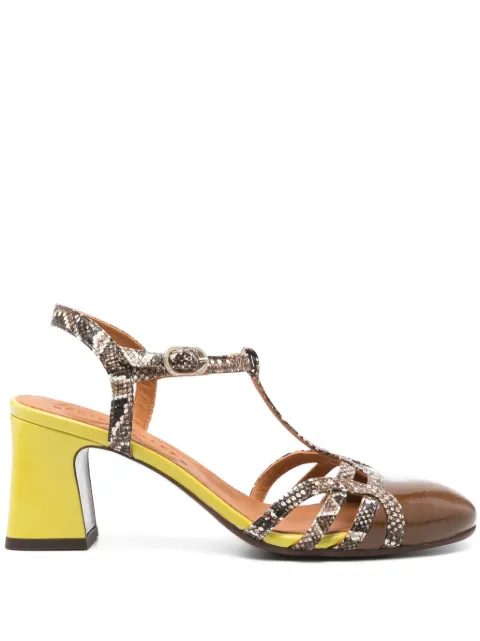 Chie Mihara 70mm Fendy pumps Brown FENDY46