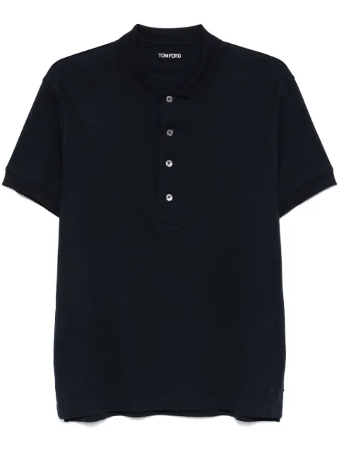 TOM FORD jersey polo shirt Blue JPS010JMC047S25