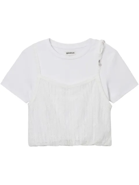 Musium Div. layered top White MMUTEW00858X