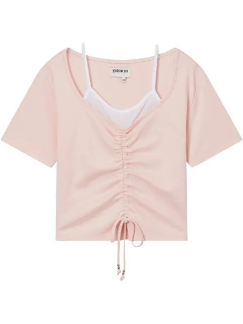 Musium Div. layered T-shirt Pink MMUTEW00855X