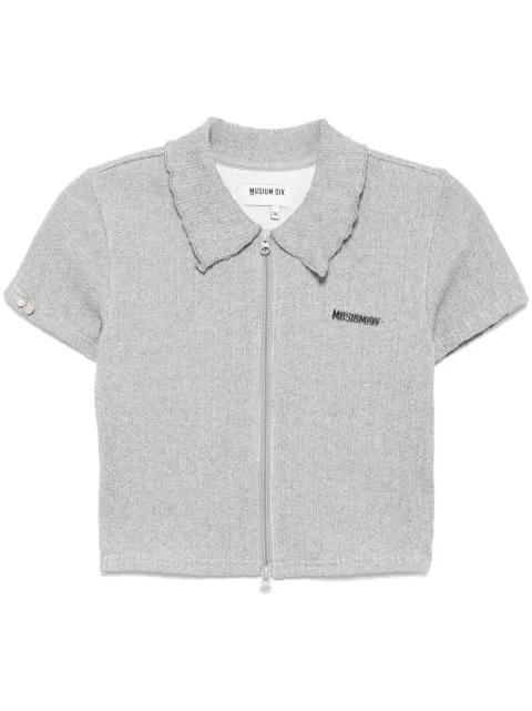 Musium Div. zipped top Grey MMUCDW00860X