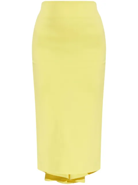 Jacquemus draped straight skirt Yellow 251SK0751621