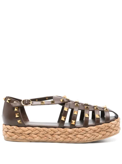 Valentino Garavani Rockstud espadrilles Brown WS0LP9CYP