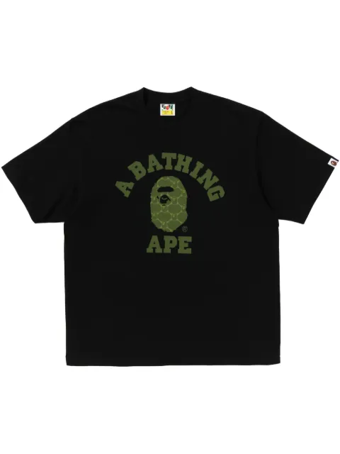 A BATHING APE® cotton t-shirt Black 001TEL301322M