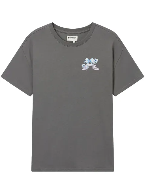 Musium Div. logo~print T-shirt Grey MMUTEW00839X