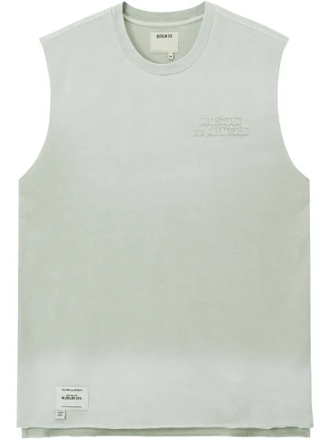 Musium Div. cotton tank top Green MMUVTM00786X