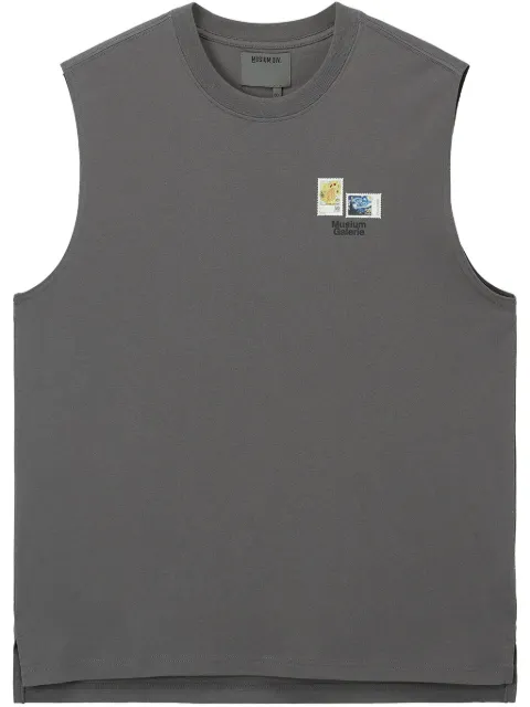 Musium Div. cotton tank top Grey MMUVTM00785X