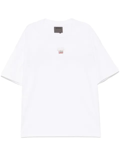 Musium Div. logo-embroidered T-shirt White MMUTEM00764X
