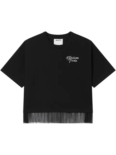 Musium Div. logo-embroidered T-shirt Black MMUTEW00844X