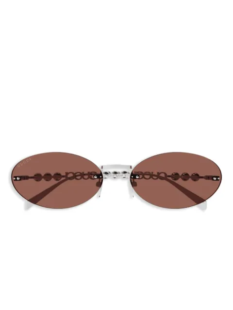 Gucci Eyewear oval sunglasses Silver GG1922S