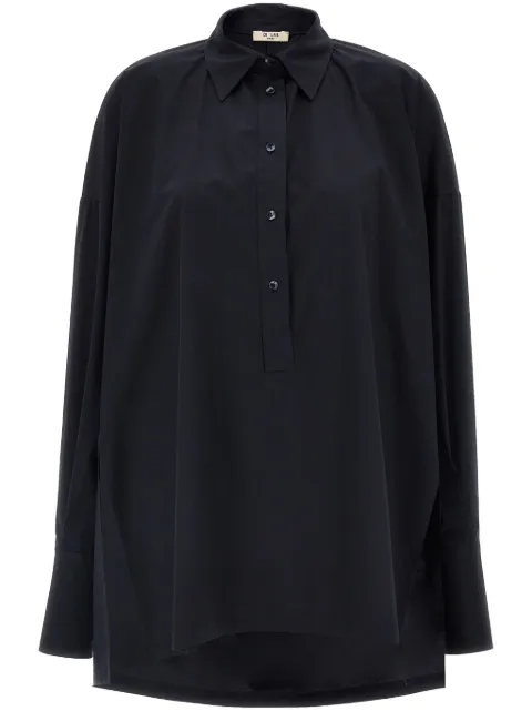 DI.LA3 PARI' poplin shirt Blue C18BLU