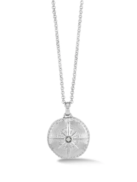 DOWER AND HALL True North necklace Silver SCLK56SDIA18