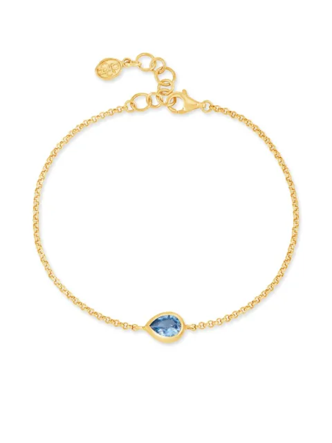 DOWER AND HALL Pear Chain bracelet Gold HHB80VBT