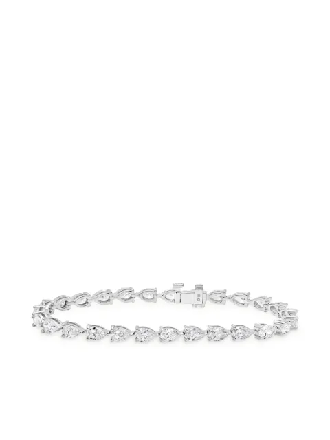 Jewels Aficionado 18K white gold diamond tennis bracelet Silver JAB51DWG6X4