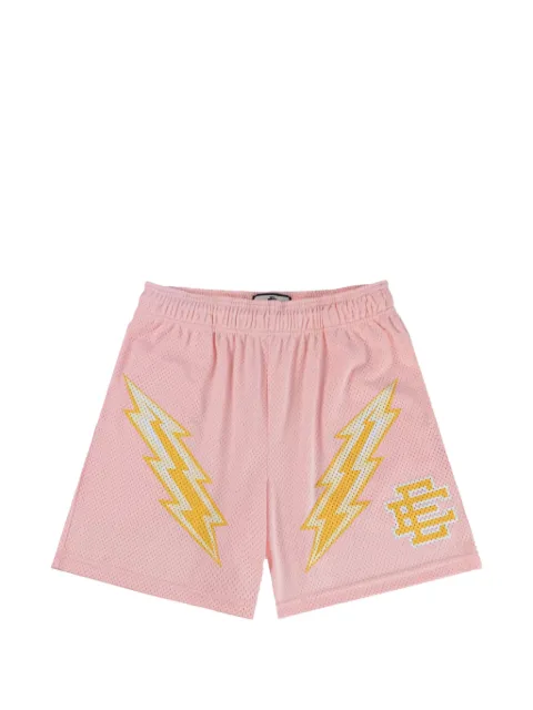 ERIC EMANUEL lightning-bolt mesh shorts Pink EESRT48547K7L