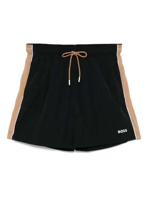 BOSS logo-print swim shorts Black 50509130
