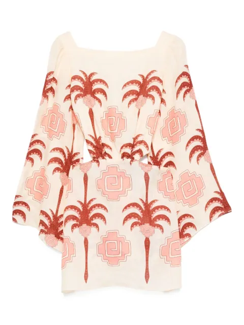 Johanna Ortiz After Wave mini dress Neutrals PT03058