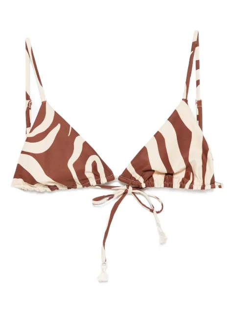 Johanna Ortiz Konibo bikini top Brown PT03061