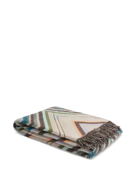 Missoni Home chevron-pattern throw (130cm x 190cm) Neutrals 1D3PL99005