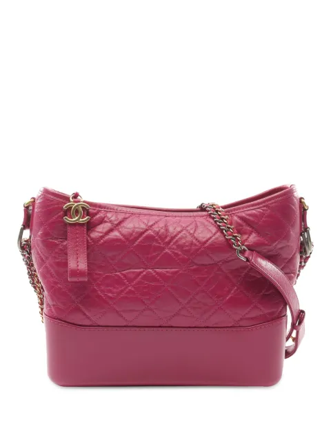 CHANEL Pre-Owned 2019 Medium Aged Calfskin Gabrielle crossbody bag Pink BP2MOLV2CWBKI1SO