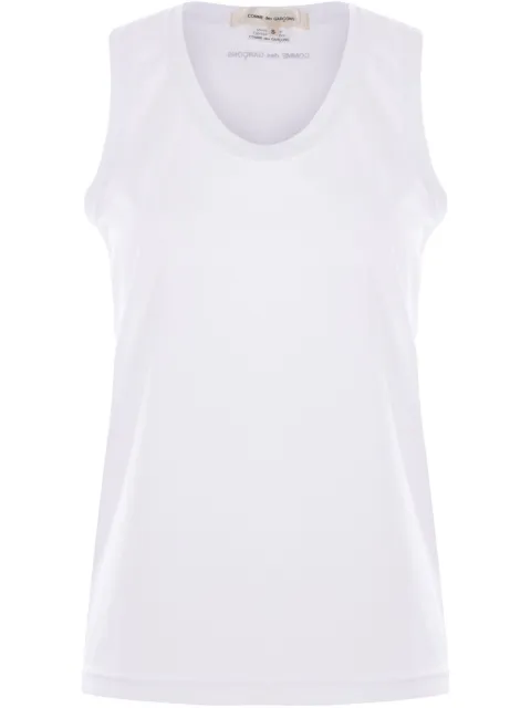 Comme Des Garçons branded sleeveless t-shirt White GOT003S25