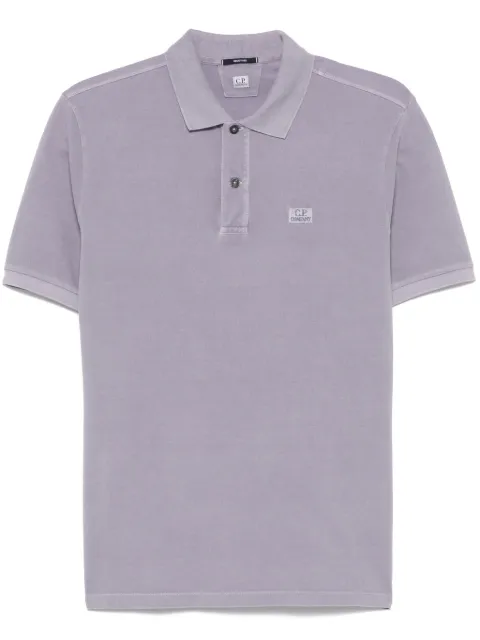 C.P. Company logo-embroidered polo shirt Purple 18CMPL180A110300R