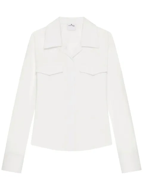 Courrèges two-flap pocket shirt White 225CCH091CO0080