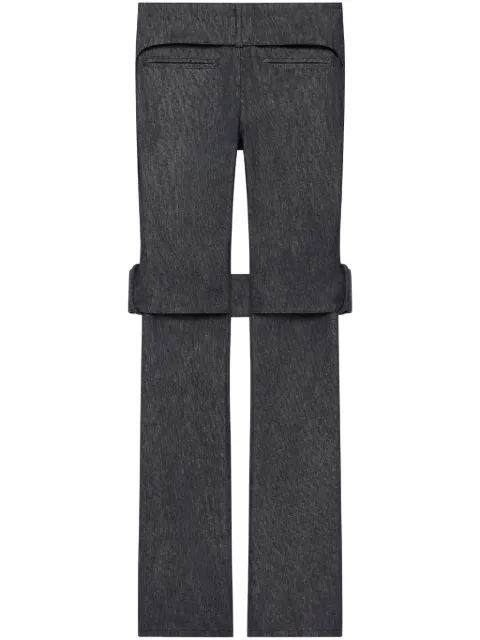 Courrèges cut-out detailing trousers Grey 225DPA396DE0035