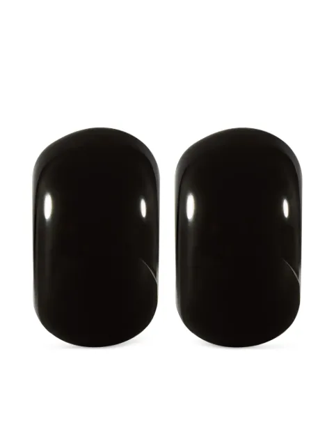 Courrèges Infinity earrings Black 225BBO077LA0001