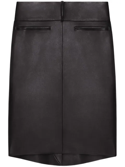 Courrèges Oblique midi skirt Black 225LJU253AG0027