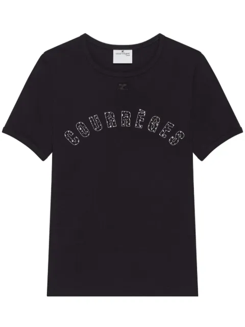 Courrèges Medusa t-shirt Black 225JTS017JS0223
