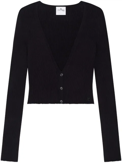 Courrèges Sola Light cardigan Black 225MGI034FI0049