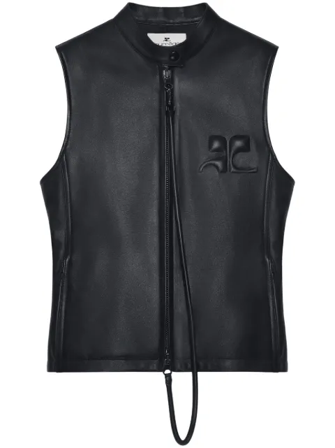 Courrèges City Shadow vest Black 225LBL284AG0037