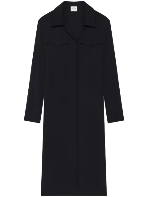 Courrèges two-pocket midi dress Black 225CRO620PL0198
