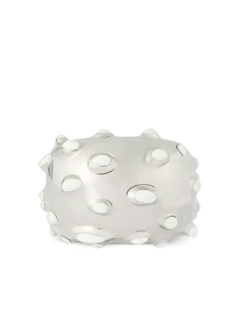 Courrèges Infinity flecked ring Silver 225BBG035LA0001