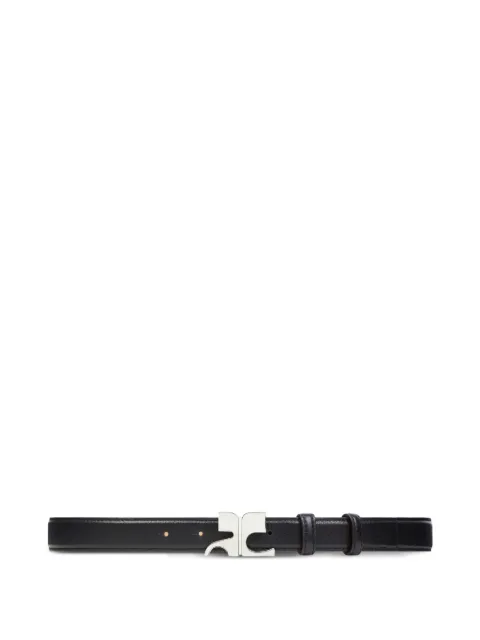 Courrèges logo-buckle belt Black 225ACE020CV0036