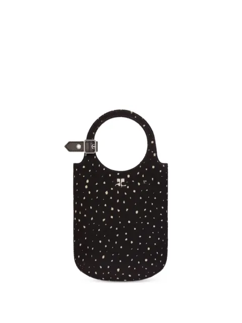 Courrèges small Holy Medusa tote bag Black 225GSA178PR0111