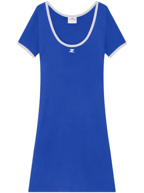Courrèges Holistic mini dress Blue 225JRO600JS0203