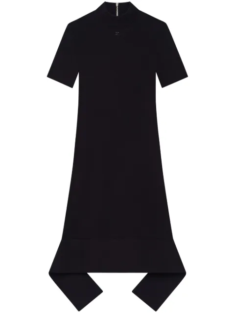 Courrèges Scuba mini dress Black 225MRO647FI0063