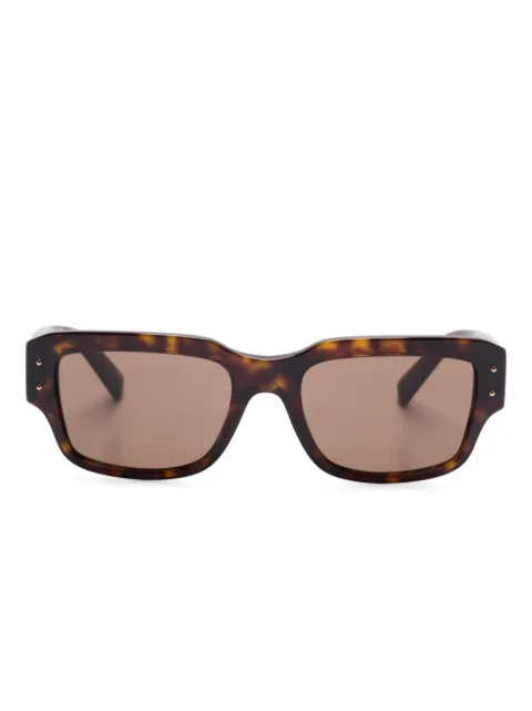 Dolce & Gabbana Eyewear logo-plaque sunglasses Brown DG4483