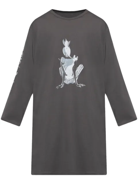 Yohji Yamamoto long-sleeve T-shirt Grey HPT93545