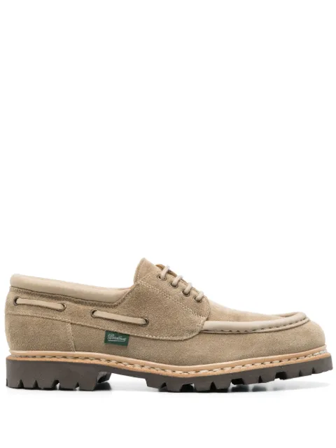 Paraboot suede boat shoes Neutrals 215137