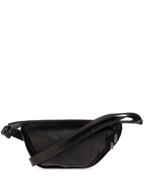 Yohji Yamamoto leather messenger bag Black HPI04771