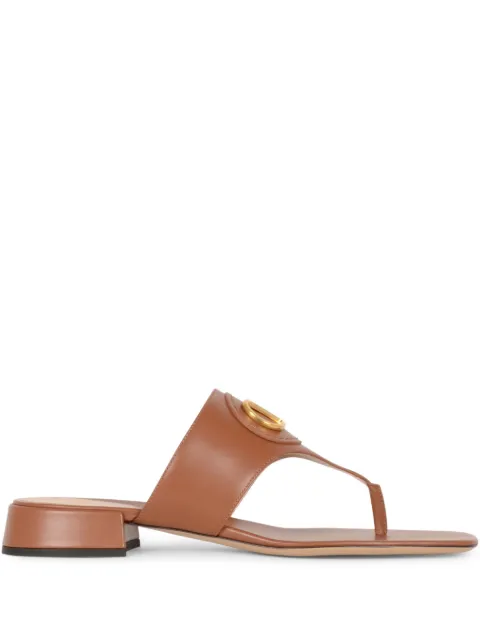 Valentino Garavani leather slides Brown WS0LA9DSH