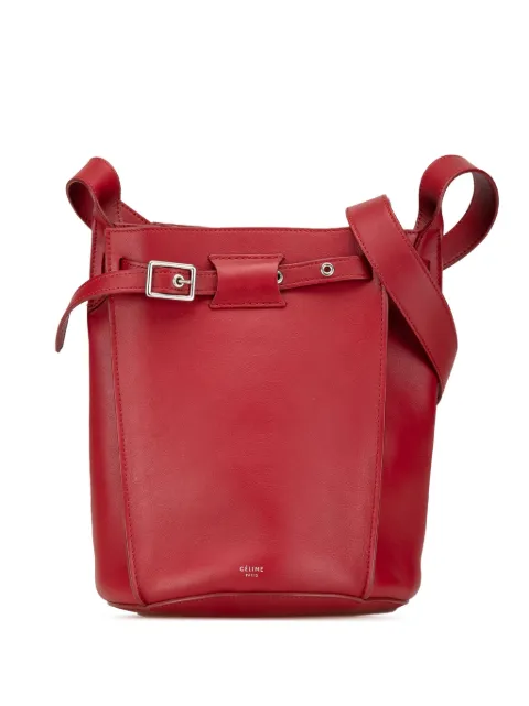 Celine Pre-Owned 2012-2018 Leather Big Bag Bucket crossbody bag Red L1TW2MRGE584LL4I