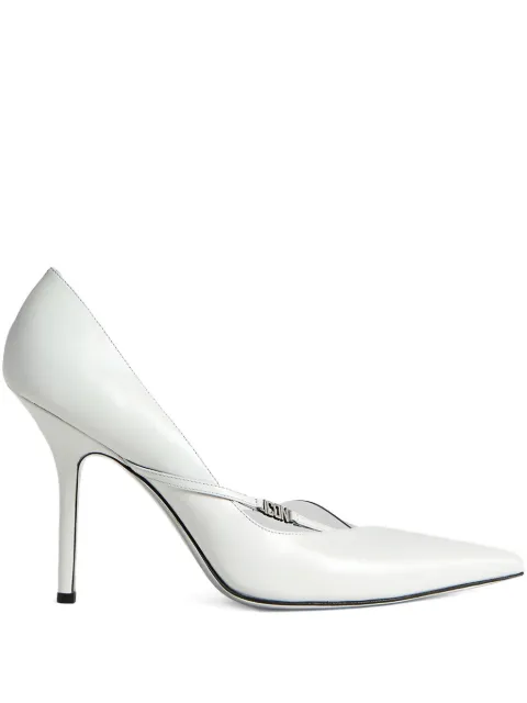 DSQUARED2 100mm Icon Clubbing heeled pumps White PPW011101500001