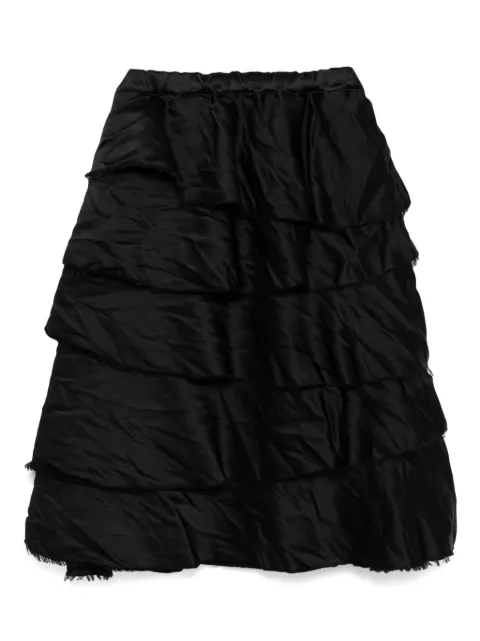 Black Comme Des Garçons layered skirt Black 1OS001052