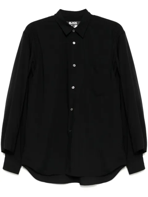 Black Comme Des Garçons long-sleeved shirt Black 1OB016052