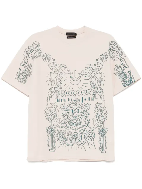 JUNTAE KIM graphic print t-shirt Neutrals JTKSS25TS02
