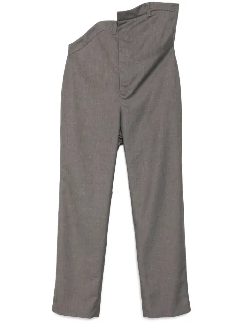 JUNTAE KIM tailored rose trousers Grey JTKSS25T04